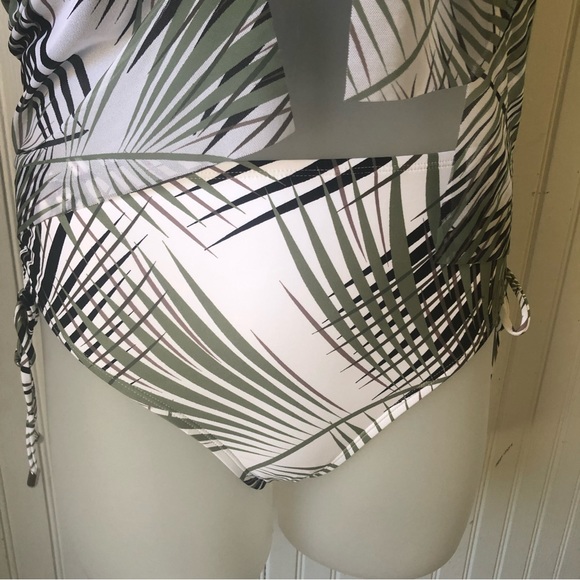 COCO REEF Retail $156 Mesh Print Underwire Tankini 2 Piece Top 34D Bottom Medium - Picture 8 of 8